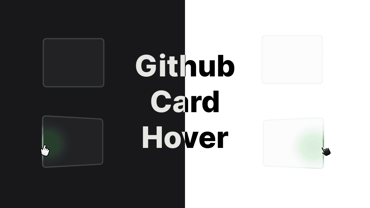 Hover card blob with TailwindCSS